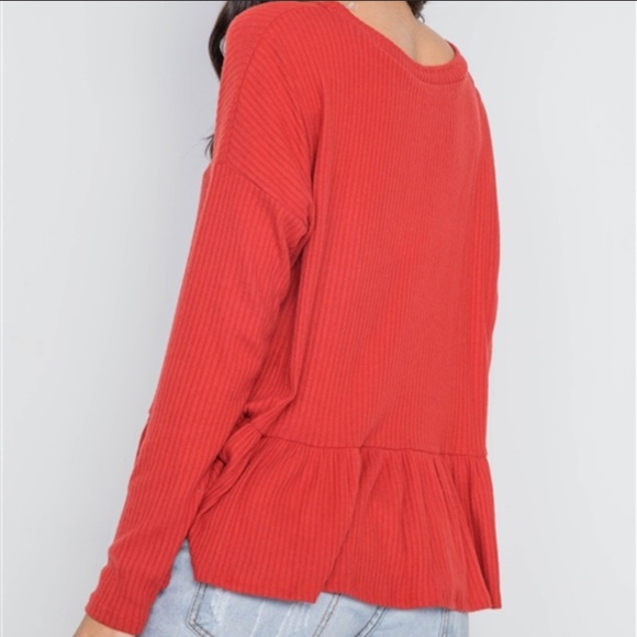 🆕LAST ONE!🛍 Button Down Peplum Sweater - Picture 3 of 5